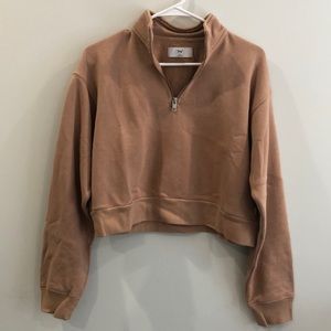Aritzia TNA quarter zip sweatshirt